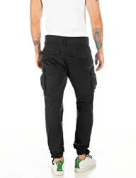 Replay Cargohose Joe Schwarz/Dunkelblau/Khaki