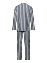 Hanro Pyjama Cozy Comfort Grau/Hellgrau