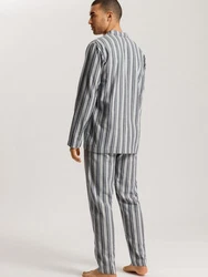 Hanro Pyjama Cozy Comfort Grau/Hellgrau