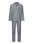 Hanro Pyjama Cozy Comfort Grau/Hellgrau