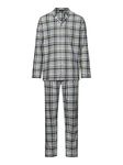 Hanro Pyjama Cozy Comfort Grün/Grau