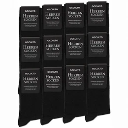 Businesssocken Herren Business Socken (Modell: Lukas) (12-Paar)