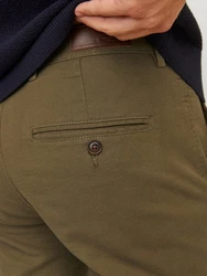 Jack & Jones Chinohose JPSTMarco Fury Khaki/Dunkelgrün