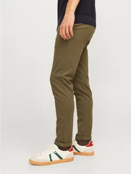 Jack & Jones Chinohose JPSTMarco Fury Khaki/Dunkelgrün