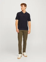 Jack & Jones Chinohose JPSTMarco Fury Khaki/Dunkelgrün