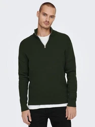 ONLY & SONS Strickpullover Phil Dunkelgrün