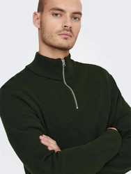 ONLY & SONS Strickpullover Phil Dunkelgrün