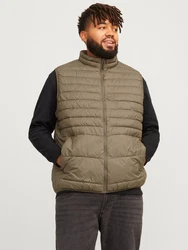 Jack & Jones Kurzweste JJESTATE PACKABLE BW COLLAR NOOS Khaki/Dunkelgrün/Braun