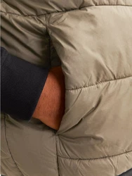 Jack & Jones Kurzweste JJESTATE PACKABLE BW COLLAR NOOS Khaki/Dunkelgrün/Braun