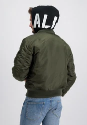 Alpha Industries Herren Blouson MA-1 Zip Hood Dunkelgrün/Khaki