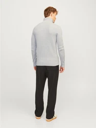 Jack & Jones Strickpullover JJEPERFECT Grau/Hellgrau