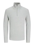 Jack & Jones Strickpullover JJEPERFECT Grau/Hellgrau