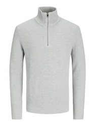 Jack & Jones Strickpullover JJEPERFECT Grau/Hellgrau