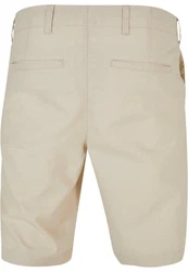 URBAN CLASSICS Cotton Linen Shorts Khaki/Beige