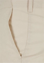 URBAN CLASSICS Cotton Linen Shorts Khaki/Beige