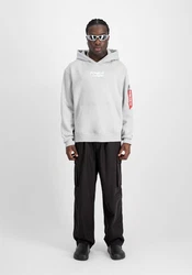 Alpha Industries Hoodie Metal Plate Hoodie Grau/Hellgrau/Silber