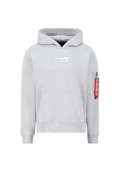 Alpha Industries Hoodie Metal Plate Hoodie Grau/Hellgrau/Silber