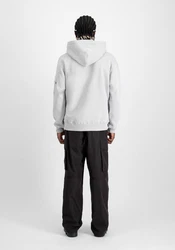 Alpha Industries Hoodie Metal Plate Hoodie Grau/Hellgrau/Silber