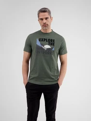 LERROS T-Shirt T-SHIRT/SERAFINO 1/2 ARM Dunkelgrün
