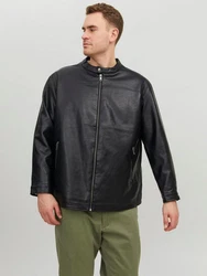 Jack & Jones Bikerjacke JJEROCKY CLEAN JACKET NOOS PLS Schwarz