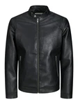 Jack & Jones Bikerjacke JJEROCKY CLEAN JACKET NOOS PLS Schwarz