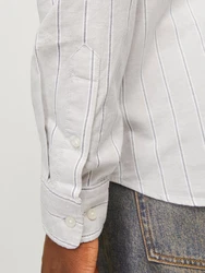 Jack & Jones Langarmhemd JPRBROOK OXFORD SHIRT L/S NOOS Khaki/Grau/Weiß/Hellgrau/Beige