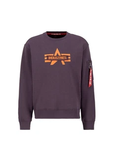 Alpha Industries Logo Edge Crewneck Pullover Lila/Dunkelblau/Rot