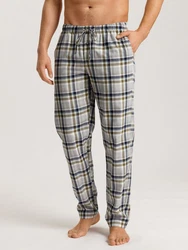 Hanro Pyjamahose Cozy Comfort Grau/Grün