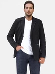 Allthemen Sakko Jackett Slim Fit Blazer Herren Schwarz/Dunkelblau/Hellblau