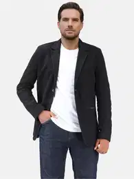 Sakko Herren Baumwolle Jackett Sportlich Slim Fit Freizeit Blazer