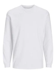 Jack & Jones Langarmshirt JJEUrban Edge Grau/Weiß