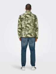 Only & Sons Jacke 'Emilio' pastellgelb/hellgrau/oliv/schwarz