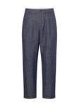 SELECTED HOMME Hose Bundfalten (1-tlg) Dunkelblau/Grau/Blau