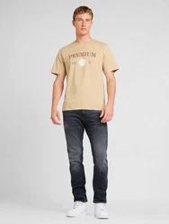 Jack & Jones T-Shirt JPRBLAALFIE (1-tlg) Khaki/Braun/Beige