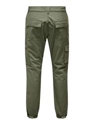 ONLY & SONS Cargohose CAM Dunkelgrün/Khaki/Grün