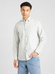 JACK & JONES Hemd PHOENIX anthrazit/hellgrau/weiß
