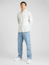 JACK & JONES Hemd PHOENIX anthrazit/hellgrau/weiß
