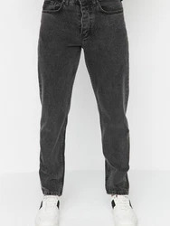 Trendyol Essential Fit Jeans Denim Trousers anthrazit/Anthracite