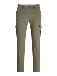 Jack & Jones Cargohose JJIMarco JJJoe Dunkelgrün/Khaki