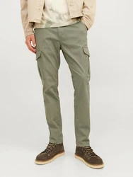 Jack & Jones Cargohose JJIMarco JJJoe Dunkelgrün/Khaki