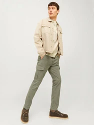 Jack & Jones Cargohose JJIMarco JJJoe Dunkelgrün/Khaki