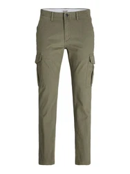 Jack & Jones Cargohose JJIMarco JJJoe Dunkelgrün/Khaki