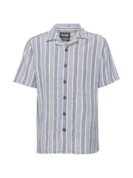 Only & Sons Hemd ONSTREV taubenblau/anthrazit/wei