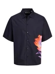 Jack & Jones Hemd Jcobloom navy / lavendel / orange / rubinrot