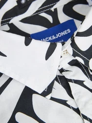Jack & Jones Kurzarmhemd JORJOSHUA ARUBA schwarz / wei