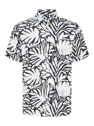 Jack & Jones Kurzarmhemd JORJOSHUA ARUBA schwarz / wei