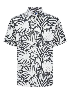 Jack & Jones Kurzarmhemd JORJOSHUA ARUBA schwarz / wei