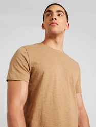 SELECTED HOMME T-Shirt SLHASPEN hellbraun