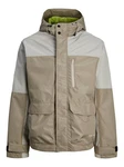 JACK & JONES Funktionsjacke Hike (1-St) taupe / hellgrau