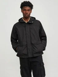 JACK & JONES Funktionsjacke Hike (1-St) schwarz / wei